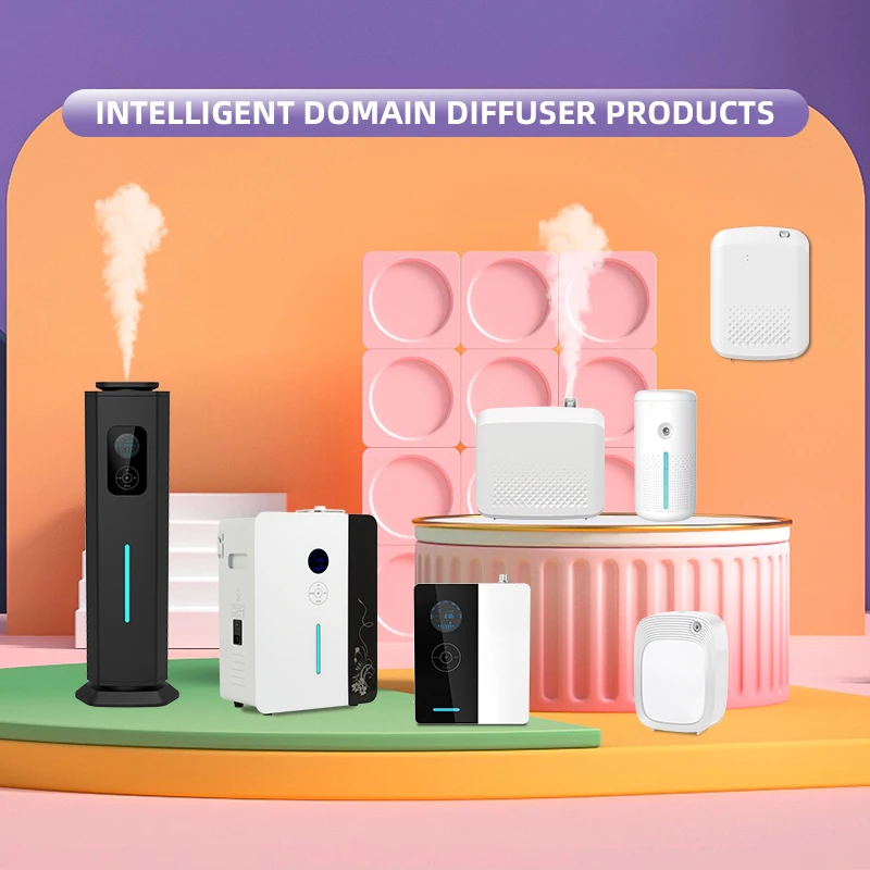 Hot Sale Middle Size Black White Bluetooth Connect Aroma Diffuser 400ml Essential Oil Scent Aroma Diffuser Machine