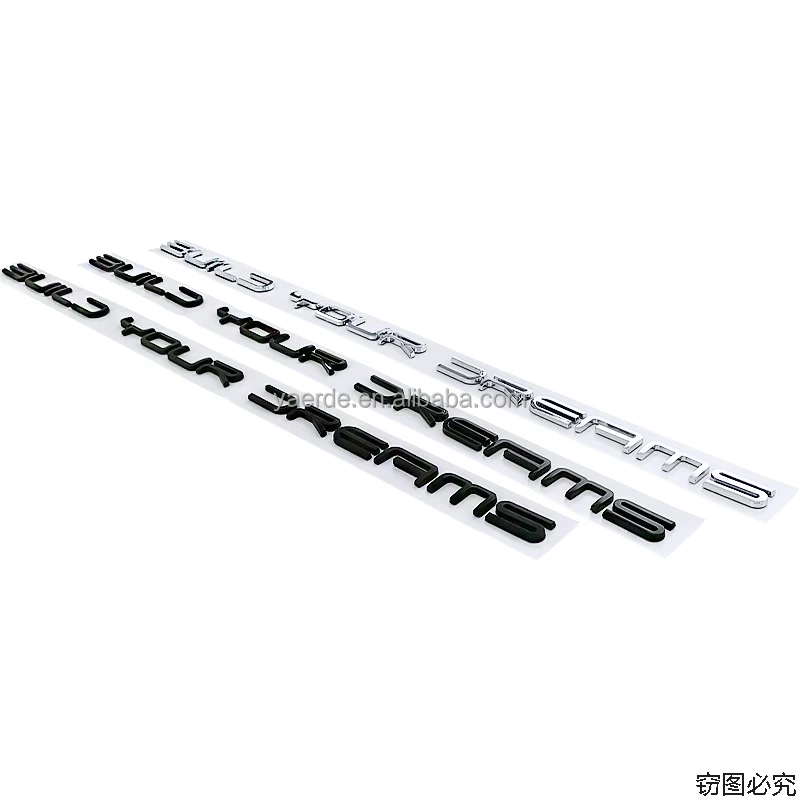 Class Car Styling Refitting Fender Trunk Nameplate Logo Sticker ABS Letters Emblem Build Your Dreams Trunk For BYD