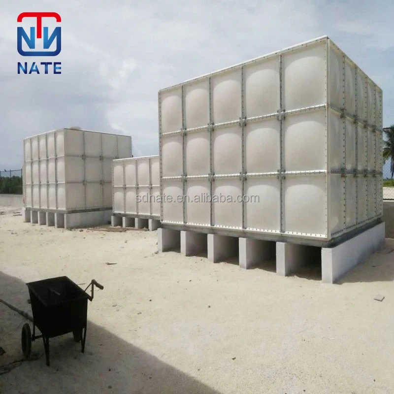GRP FRP water storage tank food grade SMC water tank for drinking water