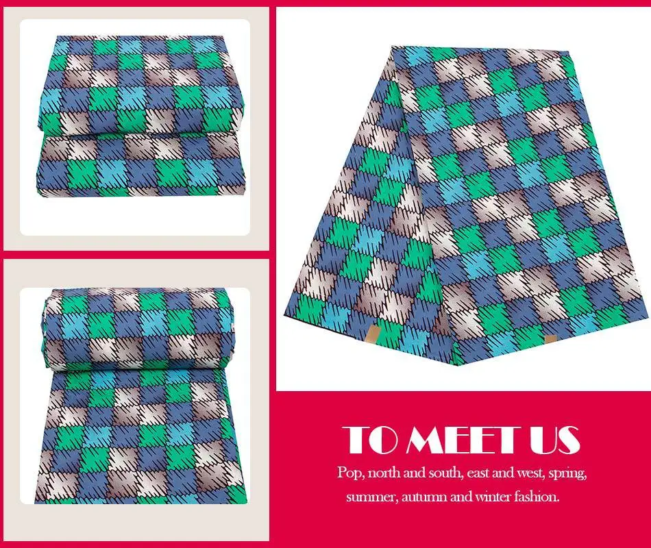 1 piece of African ethnic batik Ankara Plain Printed 100% cotton fabric for dress suits fabric