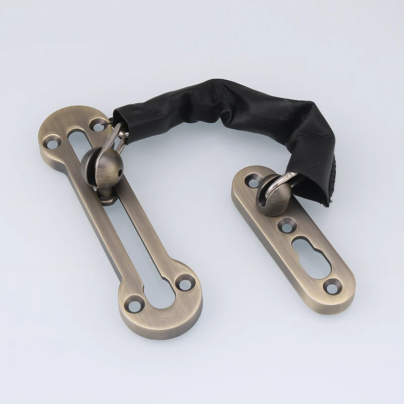 Metal Stainless Steel Guard Plate Safety Door Chain Hidden Anti-Theft Chain Door Latch For Hotel