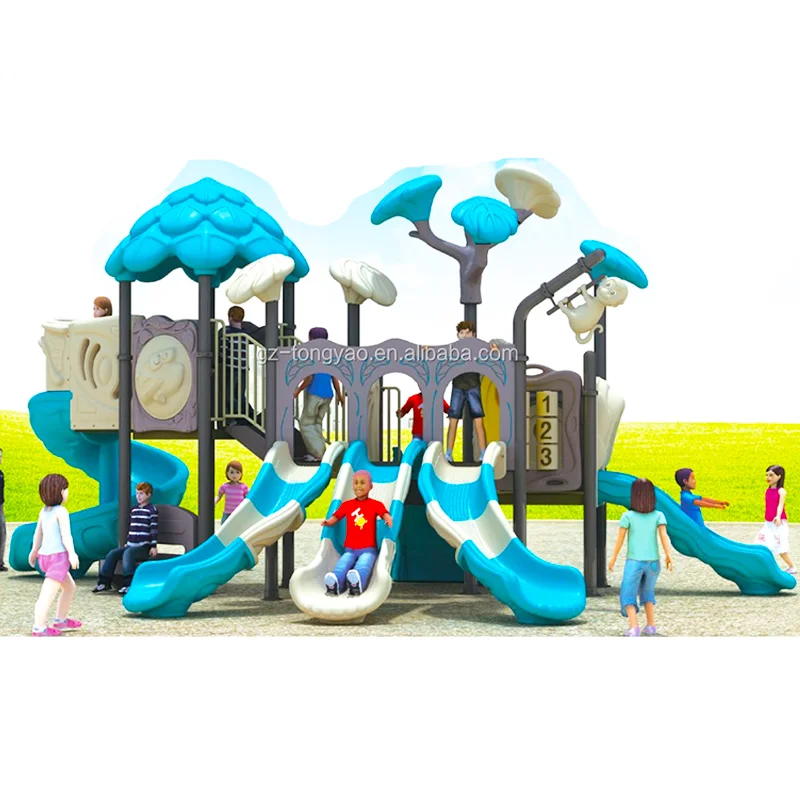 Customized High Quality Galvanized Pipe plastic slide Children outdoor playground for children