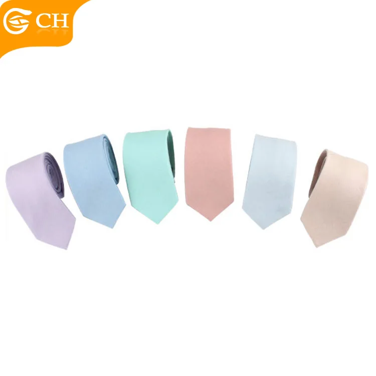 
 Китайский поставщик, модный тонкий Простой красочный мужской галстук из льна на заказ  