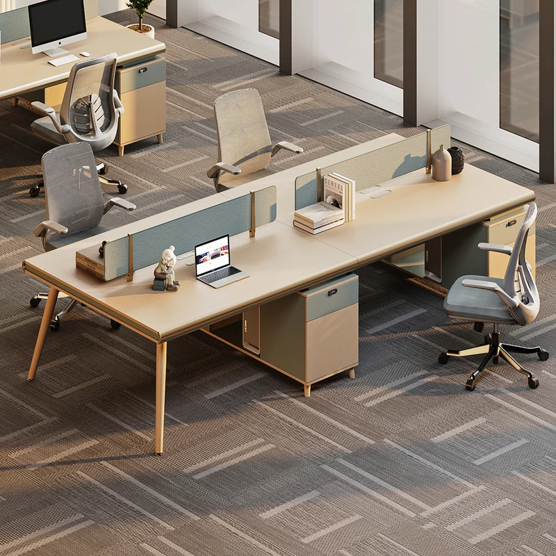 Wholesale Price Modular Office Furniture Workstation System Furniture 4 Person Workstationc office Desk Staff desk