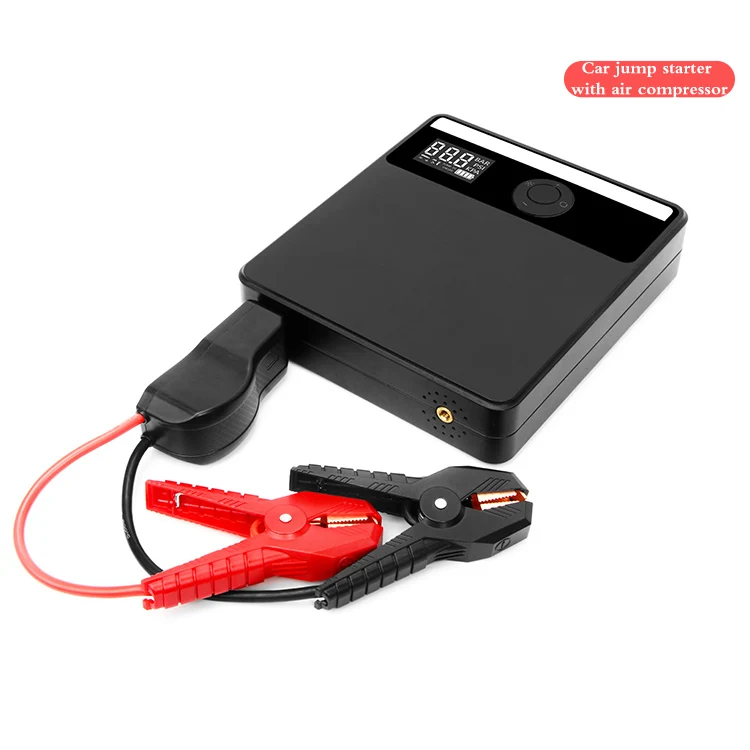 AGA Auto Emergency Kit Tire Infiltrator Air Compressor 12v  1000 Peak Amps 2 in 1 Car Jumper Jump Starter