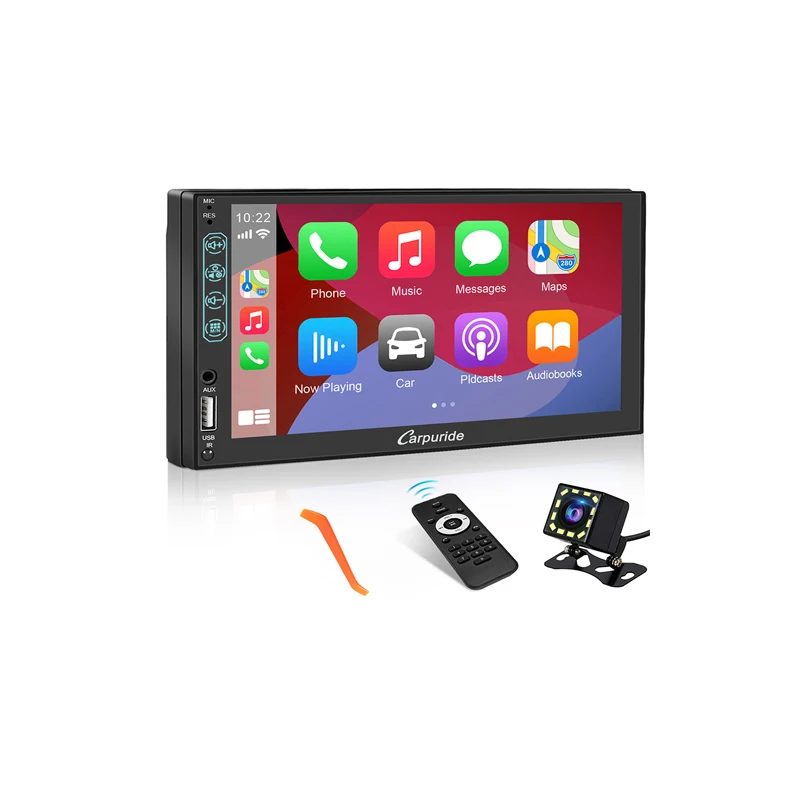 7 Inch 2DIN Touch Screen Auto Radio Monitor Electronics Car Video Carplay Multimedia Audio Stereo DVD MP5 Player Unit System