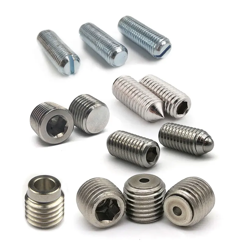 Stainless Steel titanium screw m2 m4 m6 m14 1/4-20 3/8-16 1/4-20 unc socket hex Grub Set Screws m3 gurb screw manufactur
