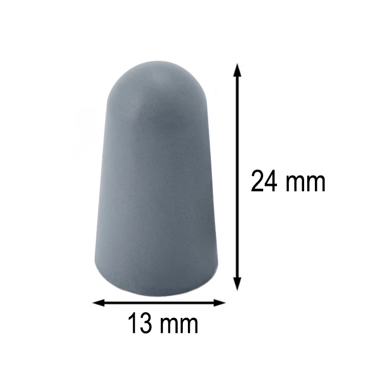 Gray Foam Earplugs 38dB SNR Noise Reduction Uncorded Ear Plugs with Aluminum Carry Case