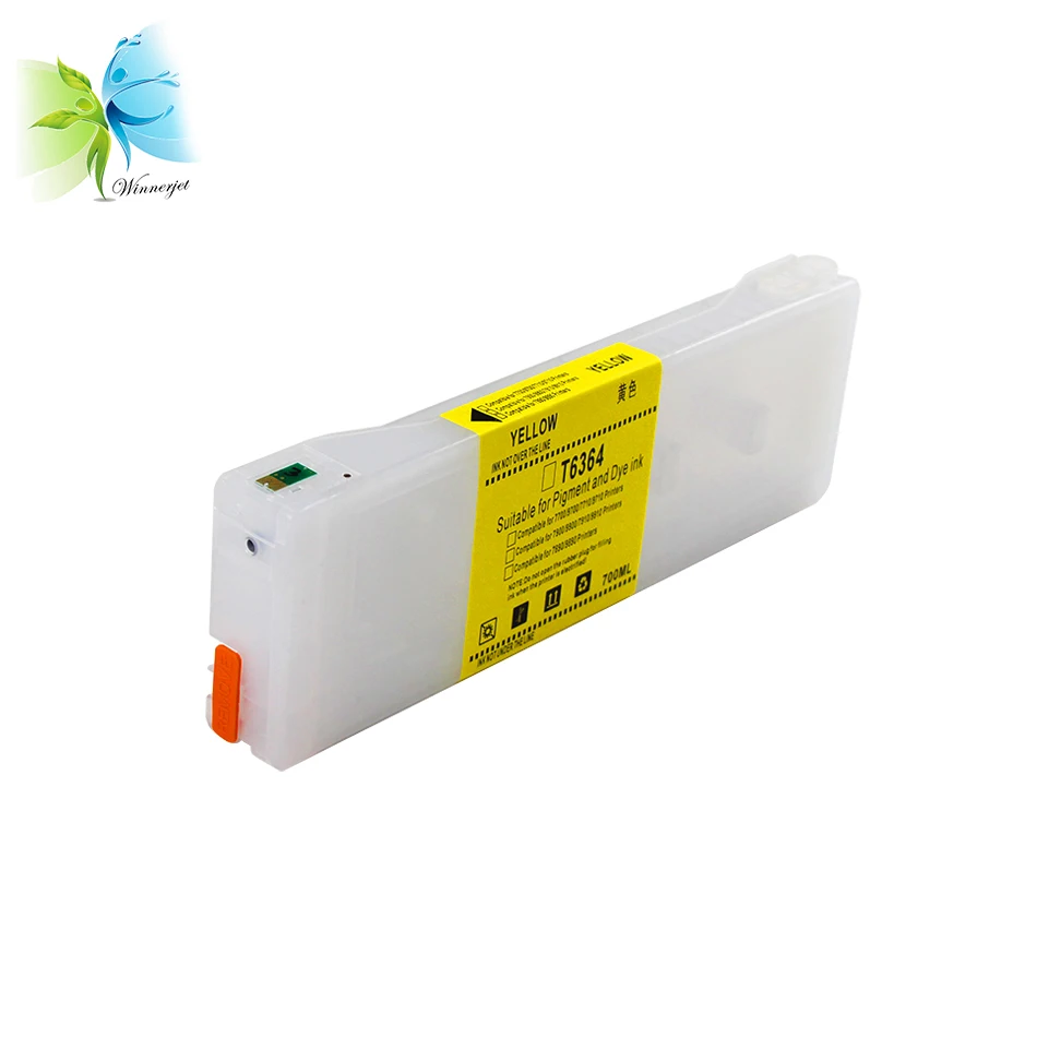 T6361-T6369 350ML 700ML Empty Refillable Ink Cartridge for Epson 7700 7900 9900 9890 9900 printer With Reset Chips