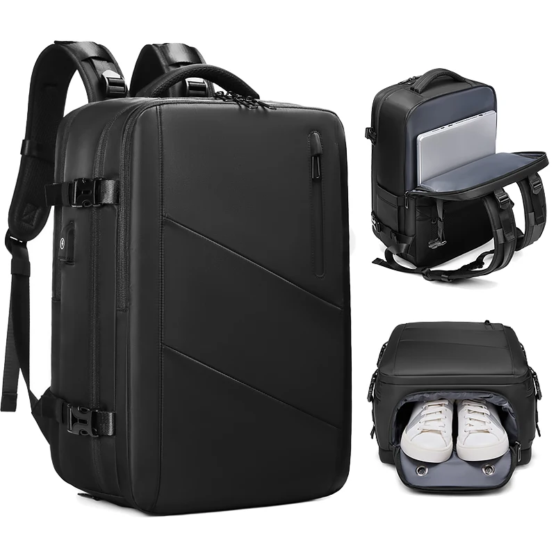 Pailox Travel Outside Waterproof bag Laptop Backpack Multi-Functional Compartment Laptop Separation Luggage 17 inch computer