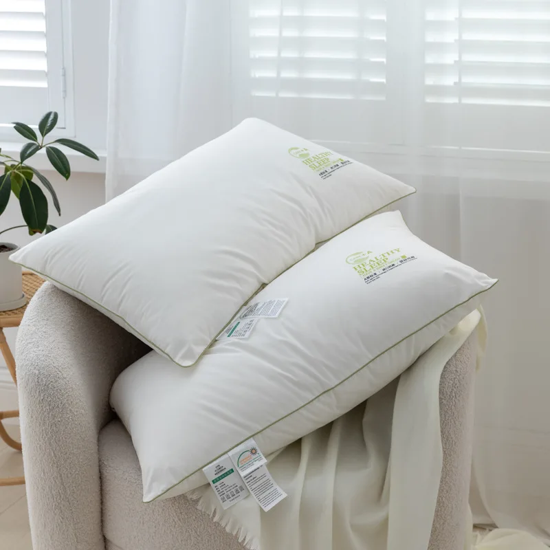 2023 super comfortable anti dust mite white color pillow with good quality on sale