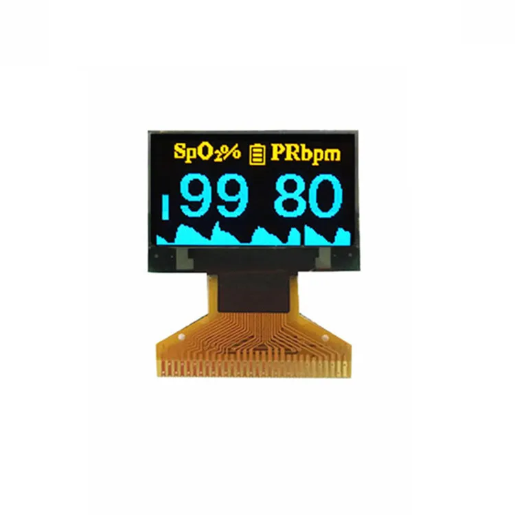 0 96 дюймов I2C OLED дисплей 128x64 желто-синий для медицинского