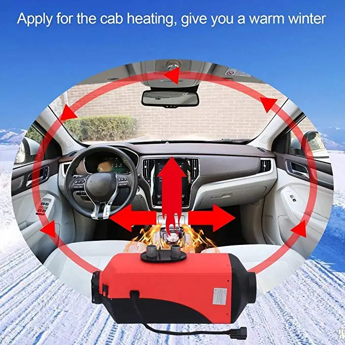 OkyRie  Rotary Switch Air Diesel Heater 12V 24V Car Heater 2KW 5KW 8KW Air Parking Heaters For Bus Car Truck