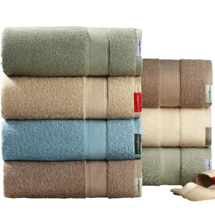 
100% Cotton Bath Towel Customized Eco Friendly Hotel Amenities Hotel Bedroom Sets Hotel Design 