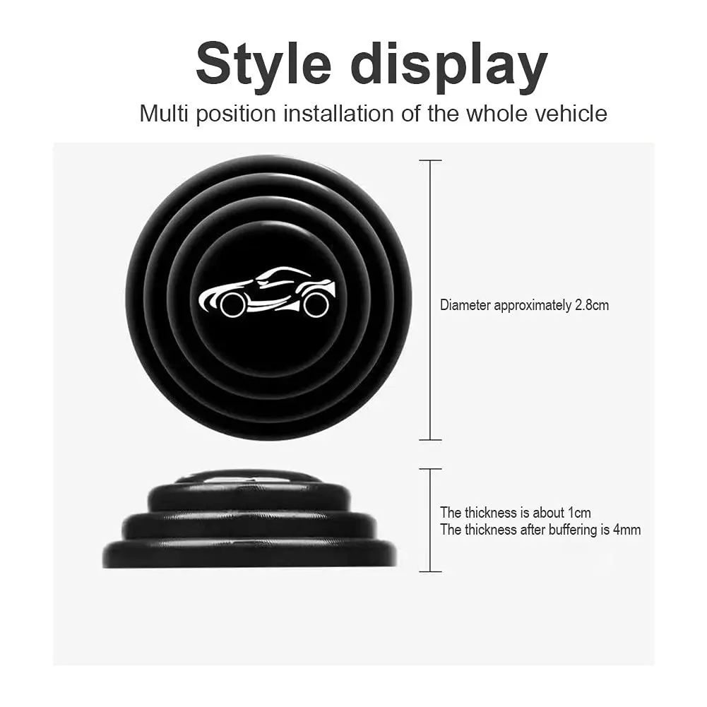 2023 Hot Car Door Shock Absorber Gasket Anti-collision Silencing Floor Mat Car Anti-collision Stickers For Mazda