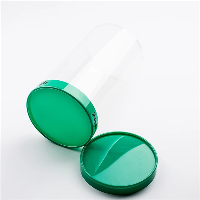 Custom Transparent PVC Plastic Cylinder Big Round Box