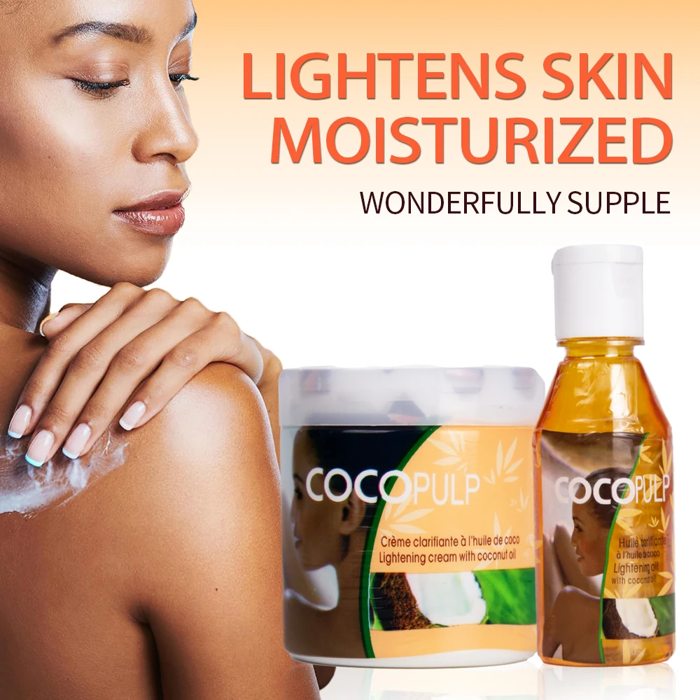 coconut skin whitening body oil