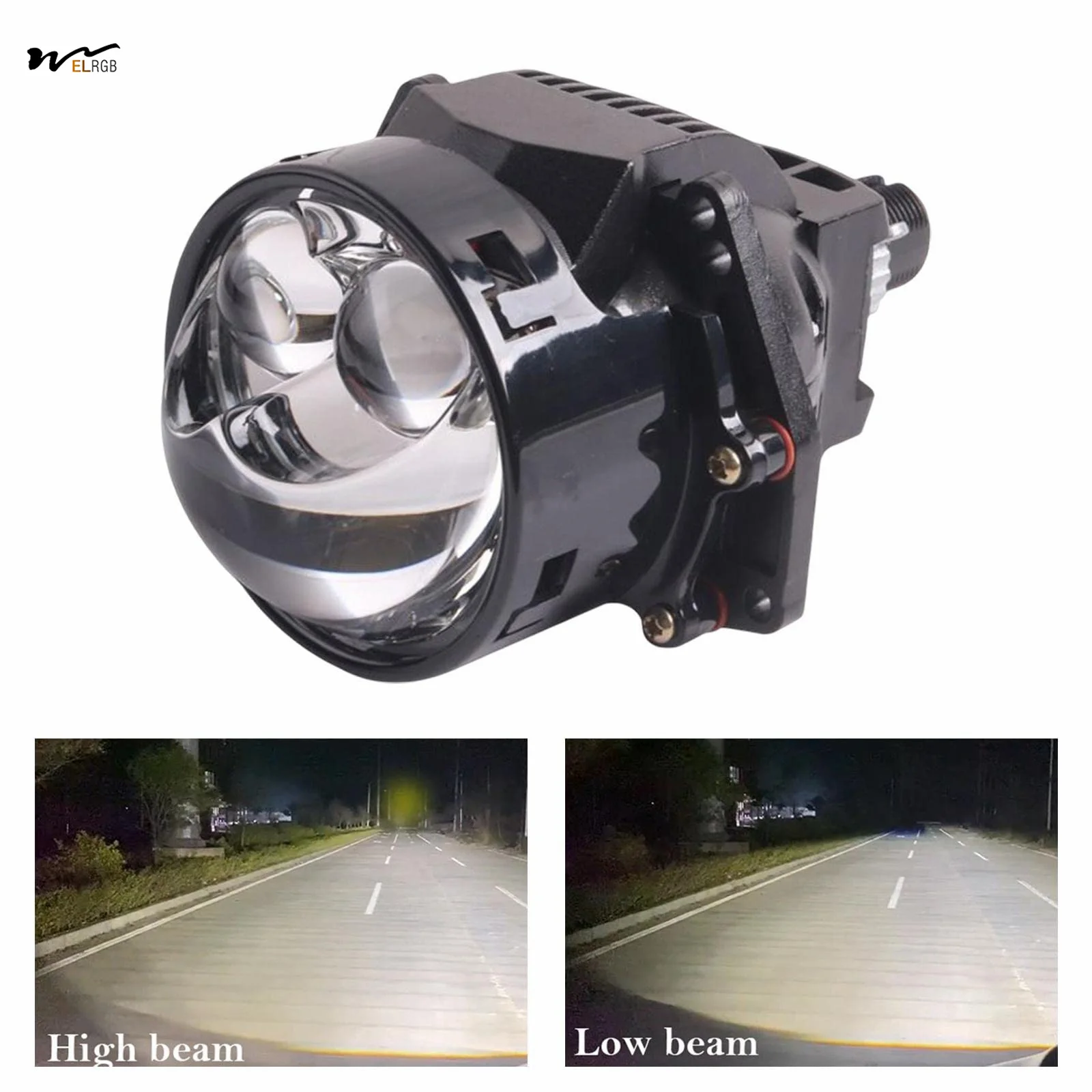 Good Quality Led Lens Headlight Aluminum Low 38W High 68W Light weight 5500K led Headlight
