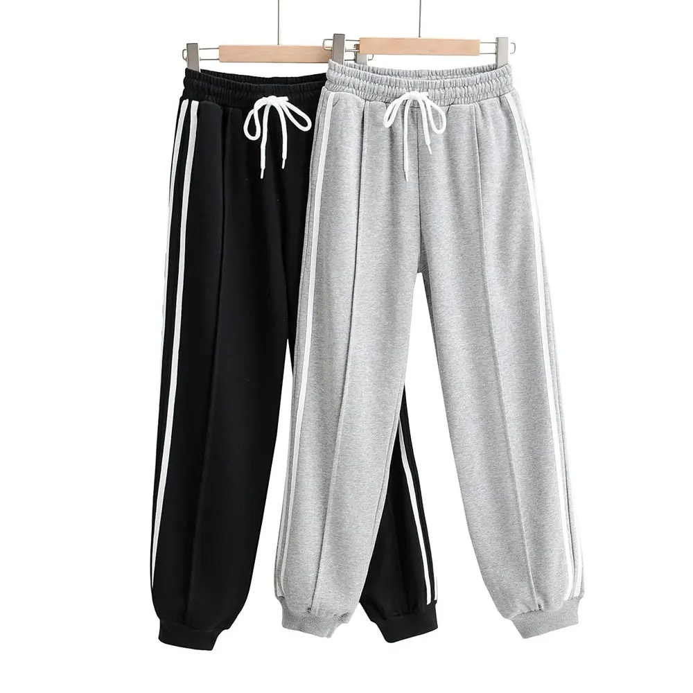 Fashion Jogging Custom Design Sweatpants Women Pants &Trousers Sports Pants Side Patchwork Sweat Track Jogger Pant For Female