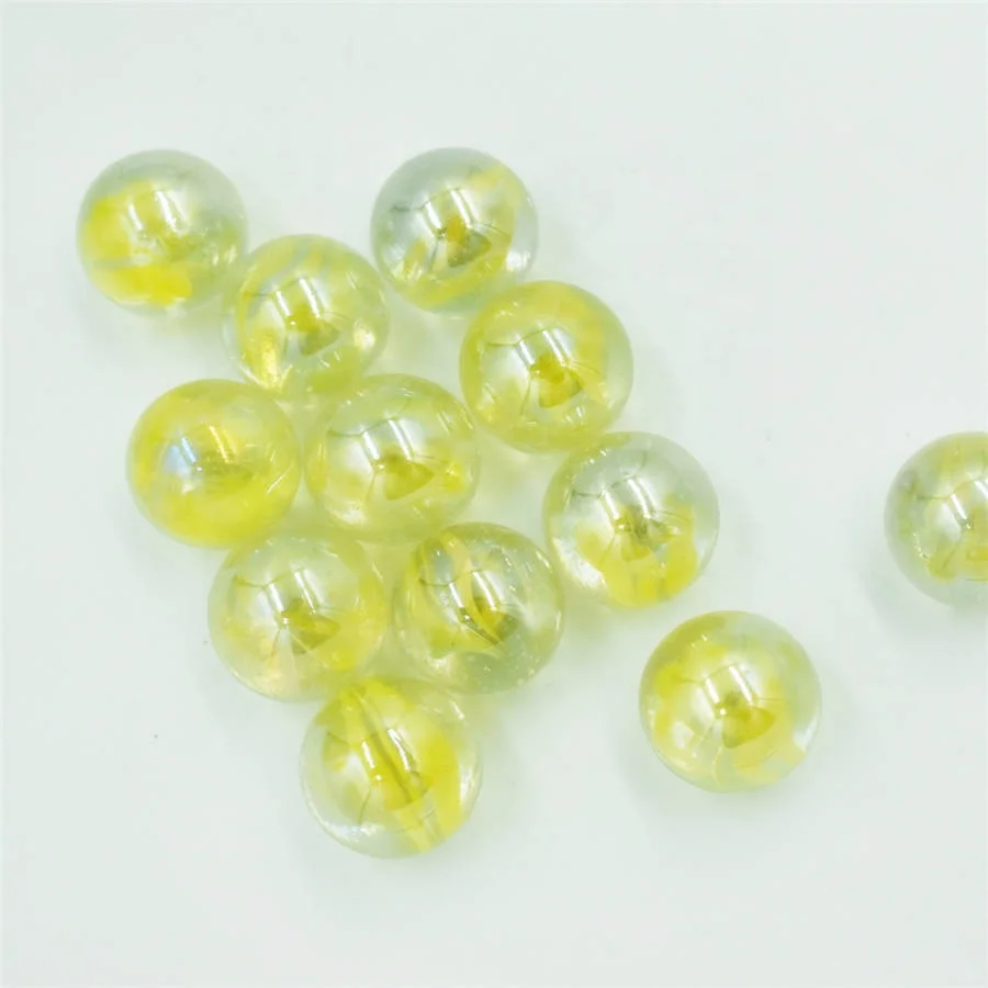 Разноцветное мраморное стекло с восемью лепестками 16 мм