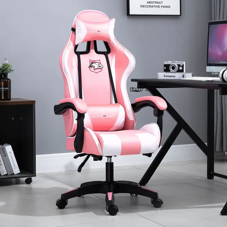 Wholesale CHAHO Modern High Quality PU leather Racing Gaming Chair Indonesia Cambodia red black gaming chair with footrest