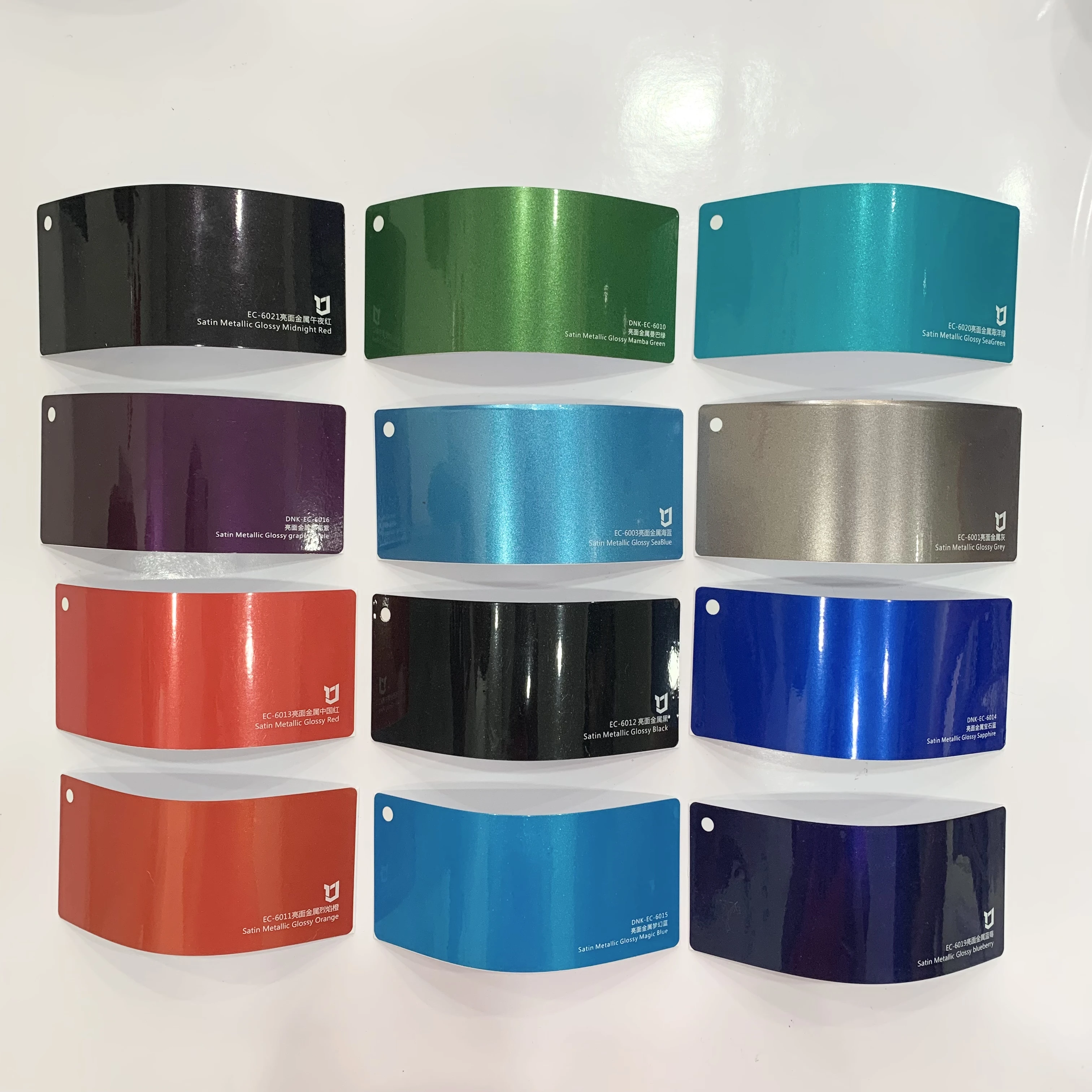 Anolly 1.52 * 18m Wholesale Auto Body Sticker Car Vinyl Satin Metallic Glossy Mist Blue Film Car Wrapping Film