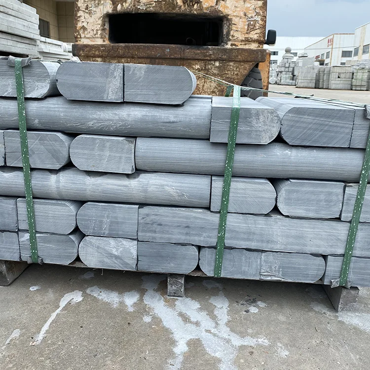 Natural Solid Polish Bluestone Border Upstand Road Side Curb Stone Garden Road Pool Standard Kerbstone Curbstone Step