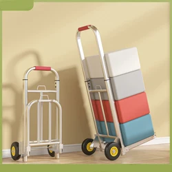 Factory direct sales household folding trolley moving pulling cart stall portable small trolley