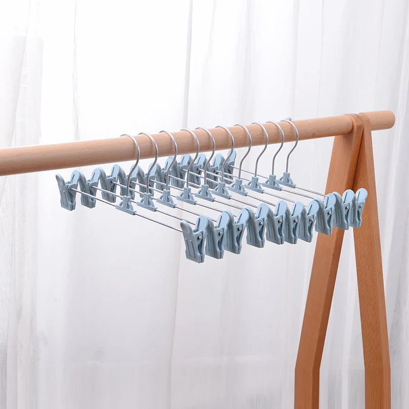 I KNOW  new colorful hangers pants hanger high quality trousers hangers with clips