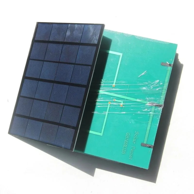 BUHESHUI 3.5W 6V Mini Solar Cell Module Mini Solar Panel Charger For 3.7V Battery 165*135MM Small Solar Panel Stock