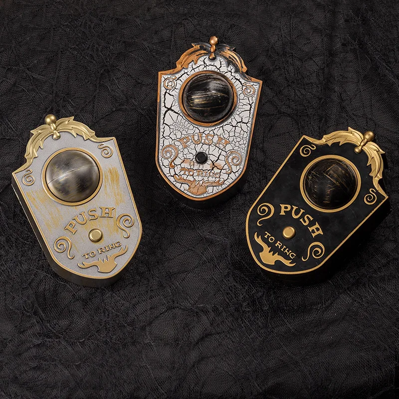 Glowing Sound One-Eyed Doorbell Electronic Halloween Trick Props for Bar and Secret Room LED Light Party Decorations