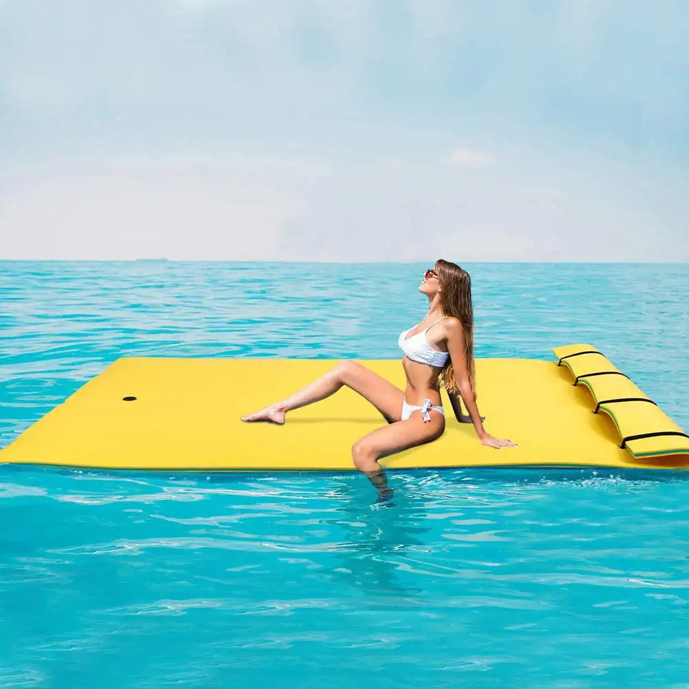 float pad swim beach xpe foam floating water mat for lake