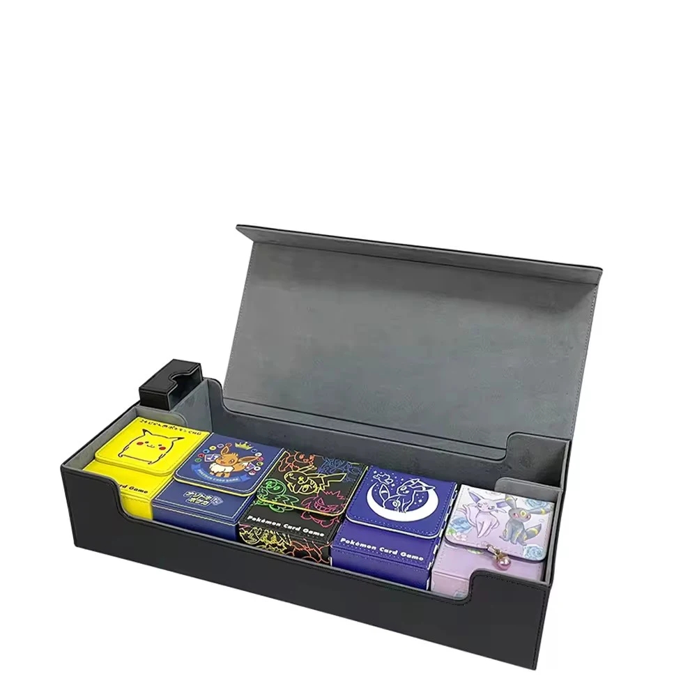 600+ Yugioh Deck Box Leather Trading Quality Leather Card Boxes Toploader Storage Leather Card Box