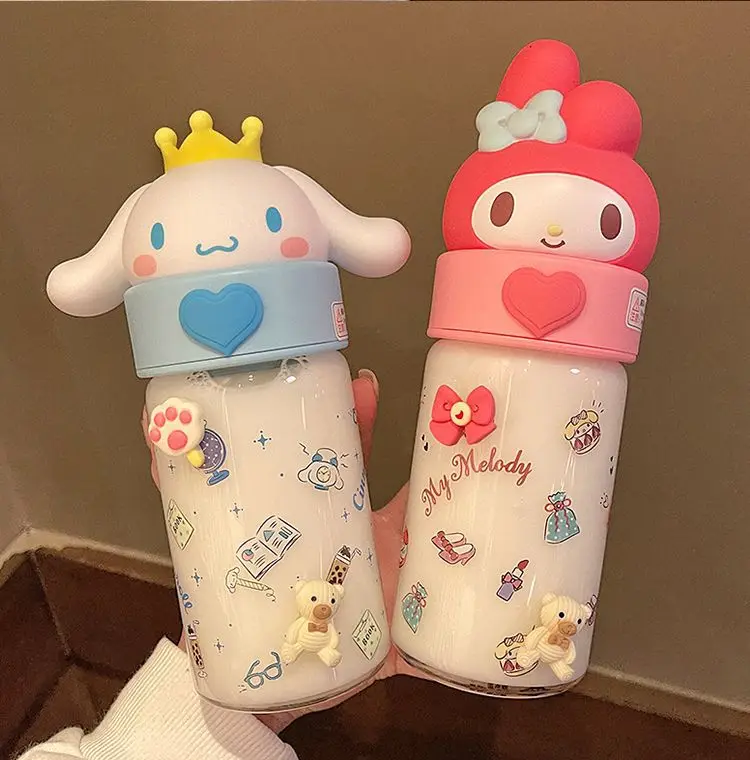 360Ml Anime Melody Water Mug Cartoon Kawaii Sports Bottle Kids Cup Birthday Gift for Girls