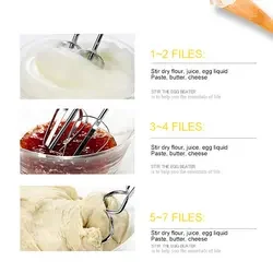 Premium Quality 7gears Kitchen Electronic Mixer Handheld Kitchen Whisk Lightweight and Powerful Food Egg Mixer cookware tools
