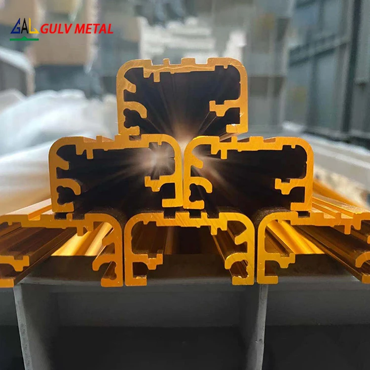 
 Custom T Slot Aluminum Extrusion Profile Solar Panel Frame Aluminum Profile Manufacturers  