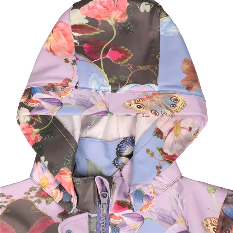 Fashion Polyurethane Raincoat Waterproof Rain Jacket PU Rain Wear Rainy Clothes Children Rain Coat Windproof Rainwear for Kids