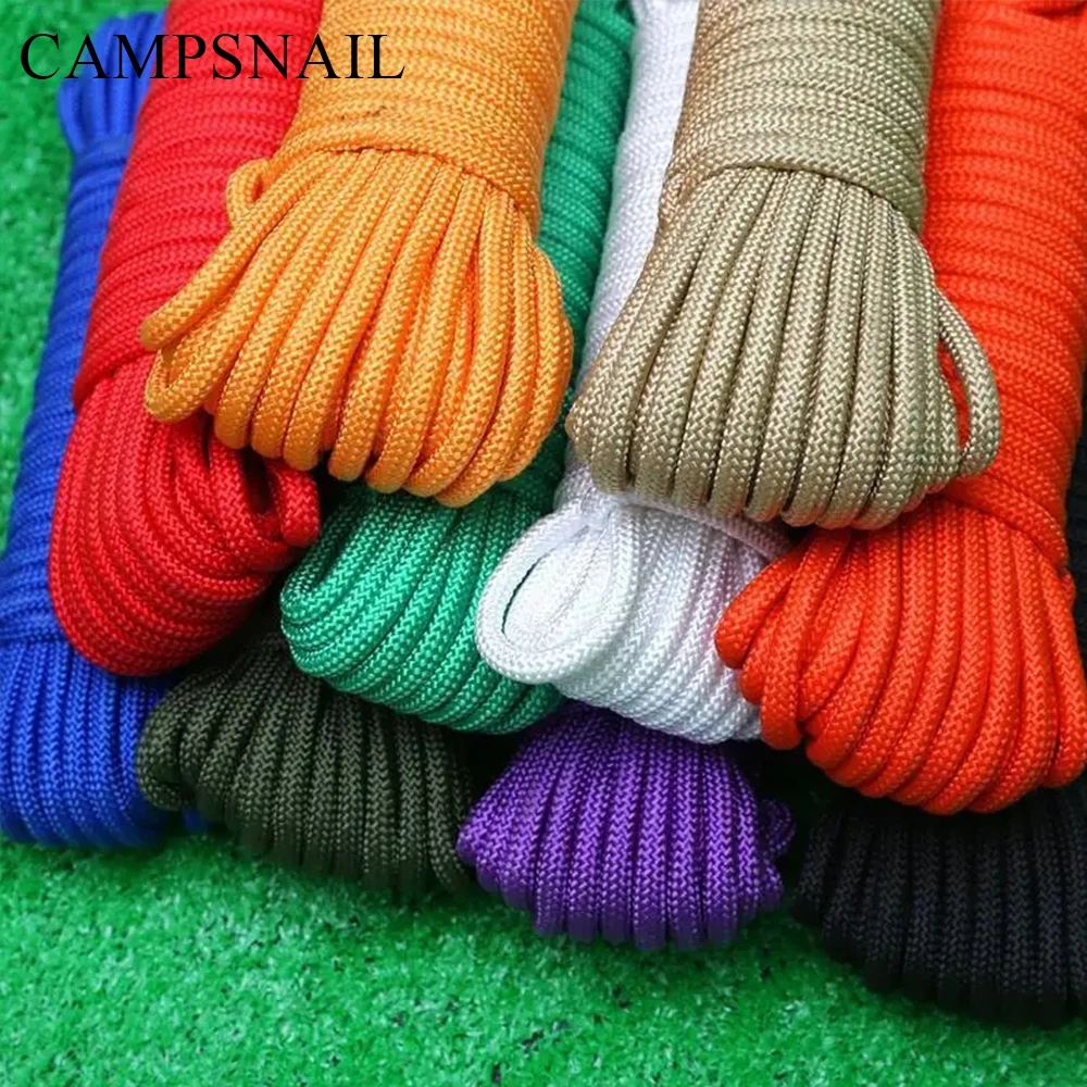 CAMPSNAIL 6mm Paracord Cord Multifunction Paracord Ropes Paracord Random Combo Crafting Kit for Making Lanyard