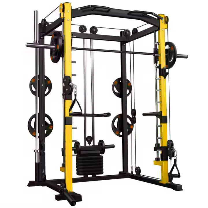 Multi functional  home power rack gym equipment  Pull Up Bar Smith Machine Squat Rack