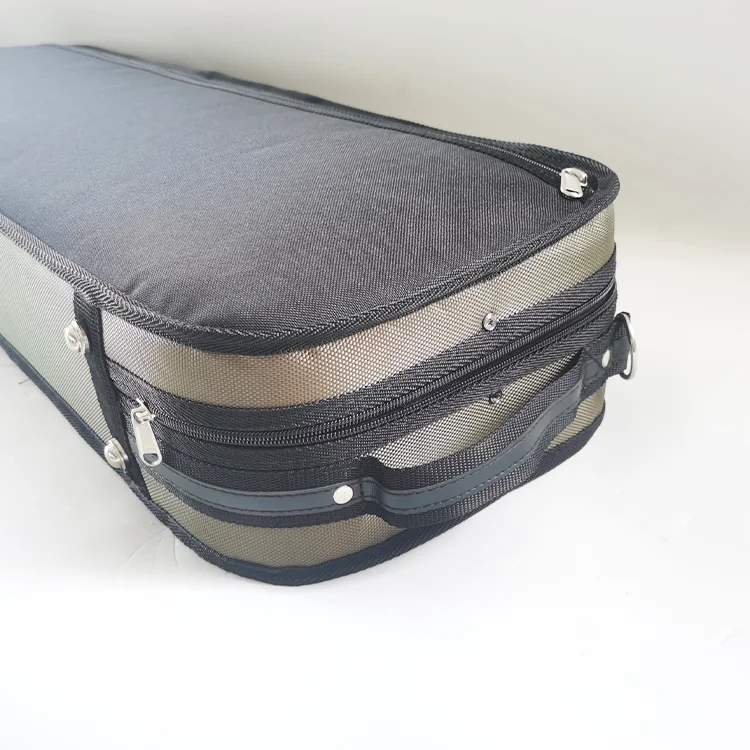 Advanced GSJ custom OEM  oxford cover  oblong foamed light hard violin  case 2004VA 4/4 3/4 1/2 1/4