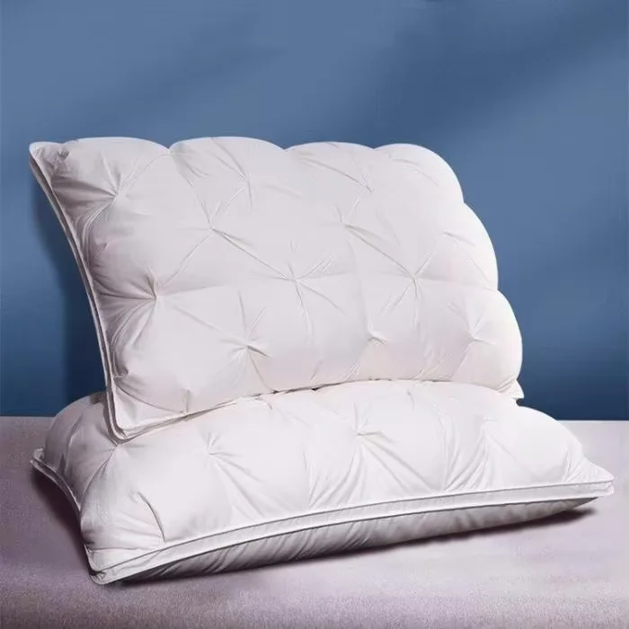 Customization Comfortable luxury microfibre neck support pillow core for sleeping fluffy soft PP cotton hotel bed pillows