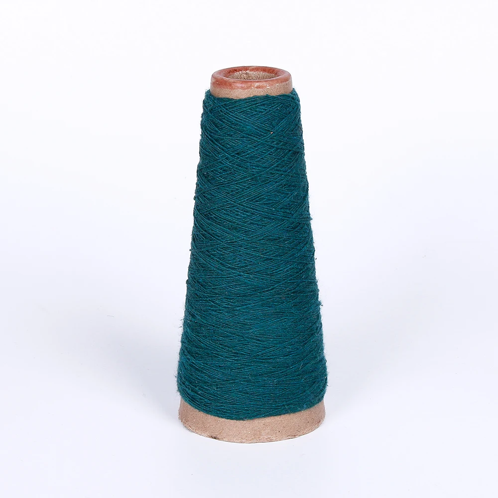 HB795 Imported 8/2 red colour cotton textile pet recycled yarn sale nm