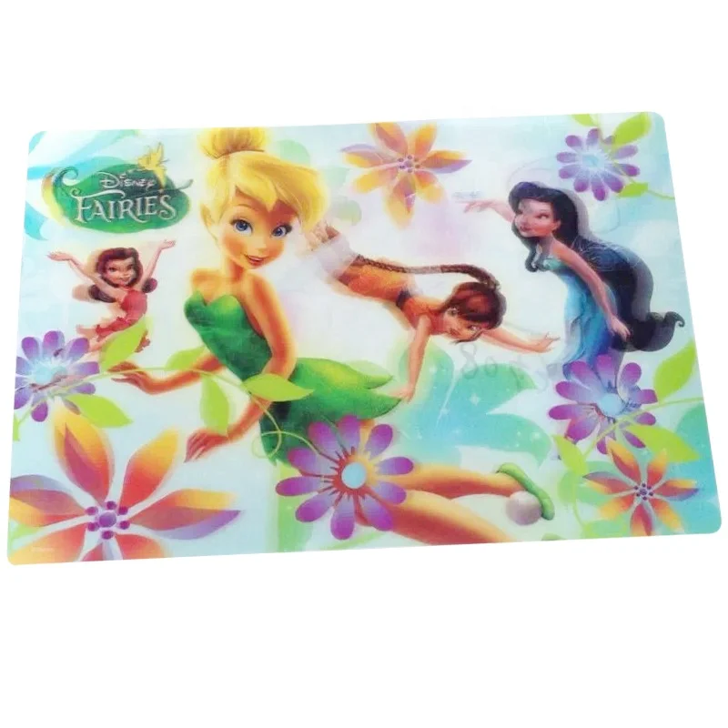 Custom Clear Plastic 3D Lenticular table 3D Placemats