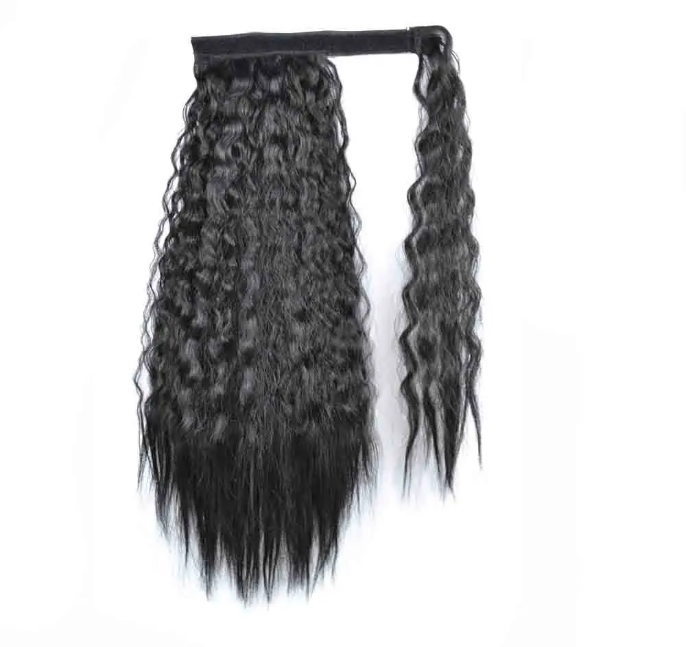 
Mengyun Wholesale Ponytails Long Wavy Synthetic Ponytail Hair Extensions for Black Women Wrap Around Ponytail 