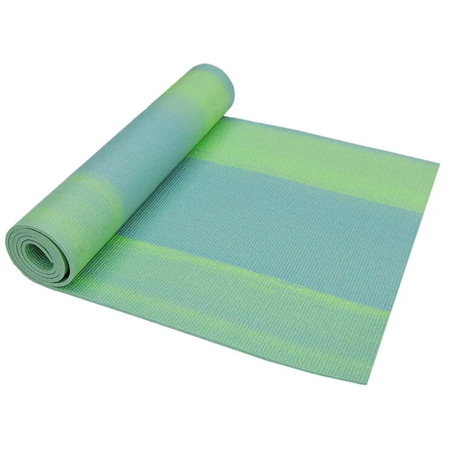 
Custom Logo 6mm Eco Friendly Thin Rainbow Blue Green Anti Slip Travel Folding PVC Yoga Mat 