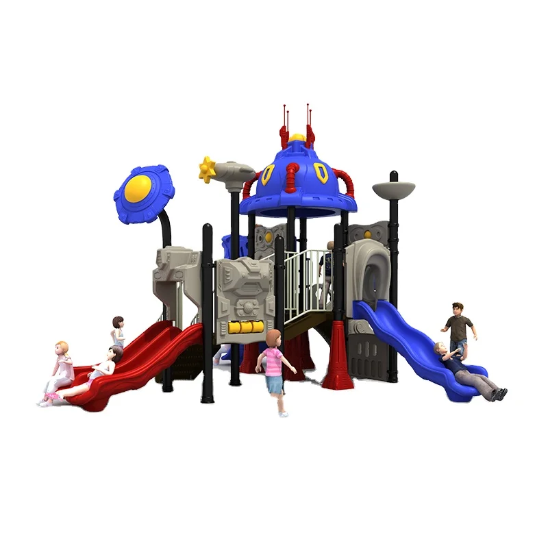 school kids plastic amusing playground set facilites Factory direct sales adventure outdoor playground