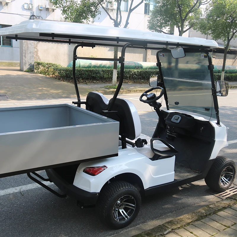 High Performance 48v Patrol Car Golf Electric Carts Battery Power Open Body For Sale