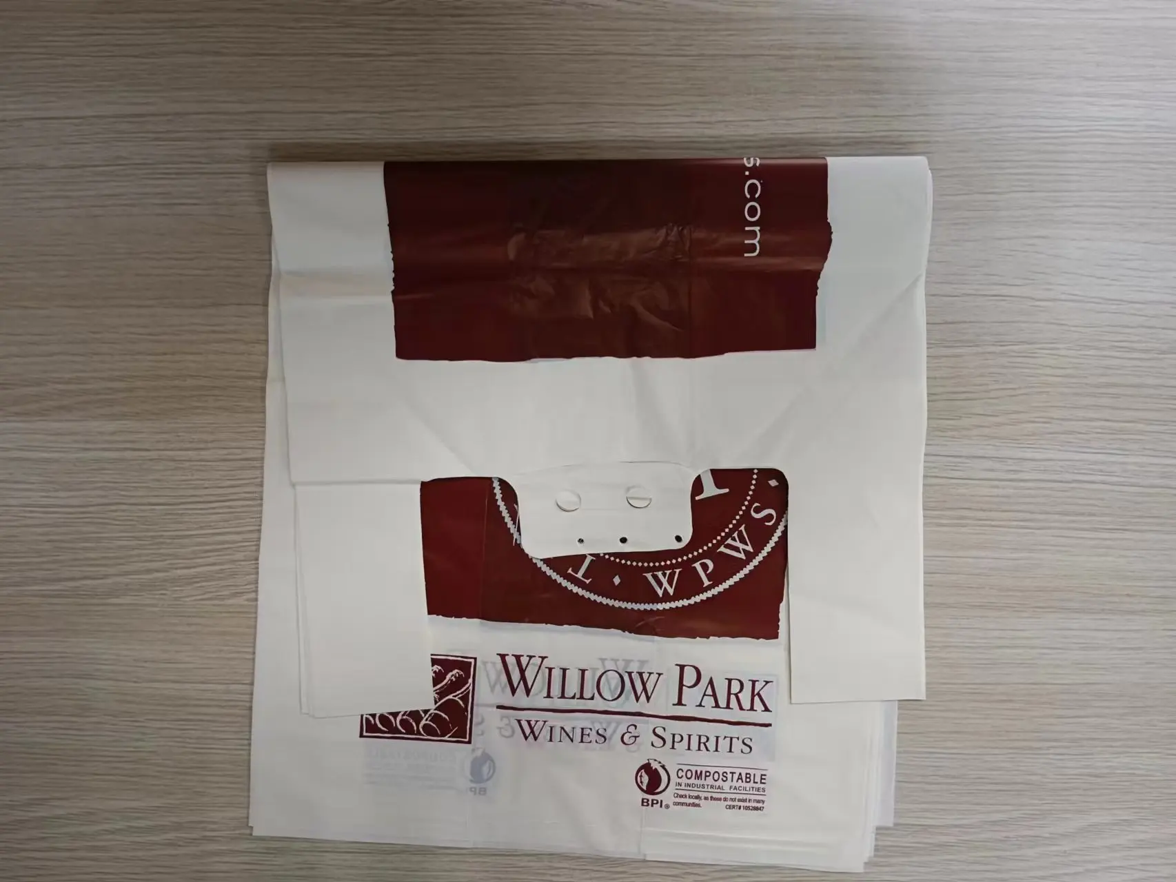 Bio Plastic Shopping Corn Starch Tote bag Plastic T-Shirt Bag