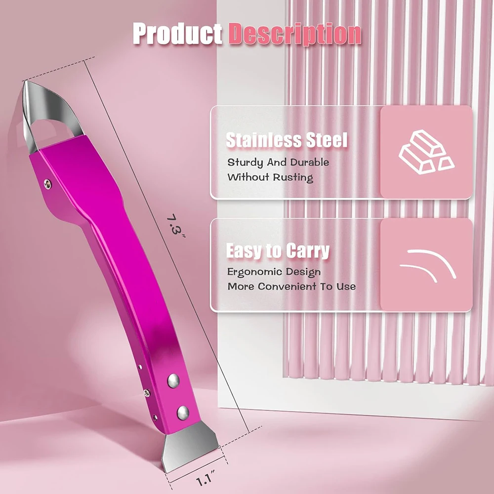 New Factory sales 4 in 1 Sealant Finishing Tool Stainless Steel Caulk Remover Tool with 5 Silicone Squeegee set