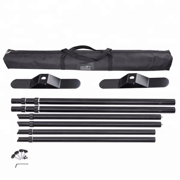 Photo Booth Backdrop Stand 8x10 Kit for Parties Adjustable Heavy Duty Metal Background Decoration Photography Banner Holder